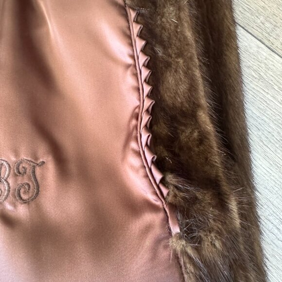 1970s Christa Furs Genuine Mink Coat Stroller - Retro Mob Wife Chic - Picture 9 of 12